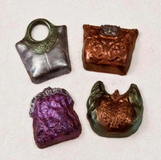 Hand Painted Chocolate Mini Purses