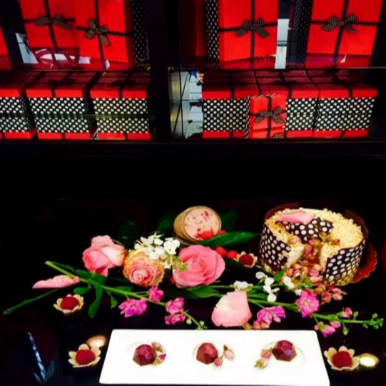 Preserved Rose Petal & Fennel Cake