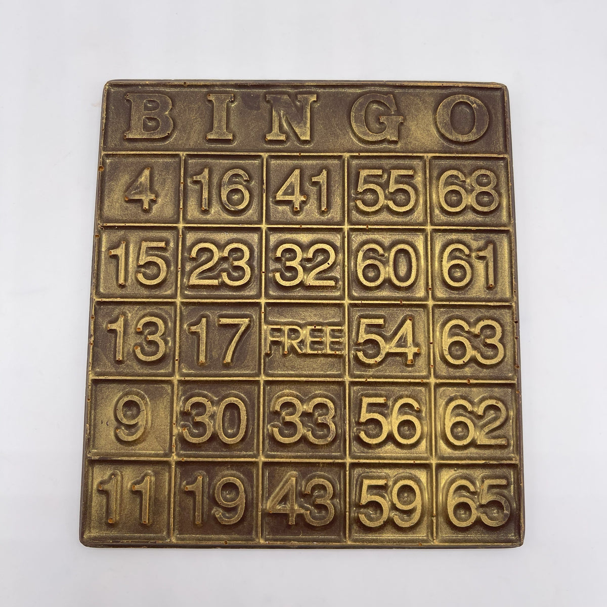 Hand Painted Chocolate Bingo Card