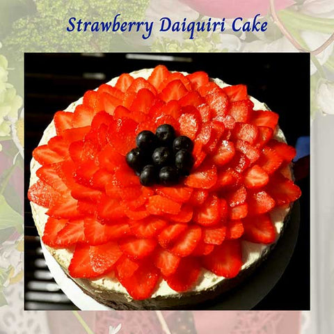 Mother's Day Strawberry Daiquiri Cake