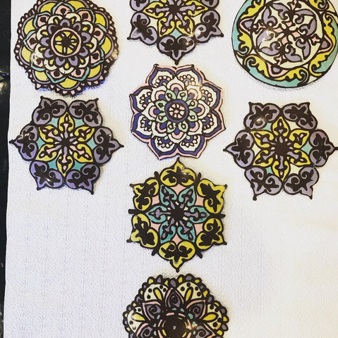 *Hand Painted Chocolate Mandalas