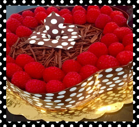 Dark Chocolate & Raspberry Mousse Cake